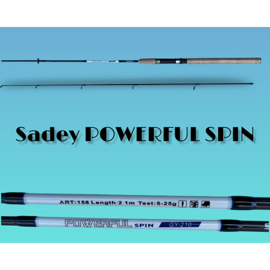  Вудилище Спінінгове SADEY POWER FUL SPIN (тест 5-25)  Mod. 158