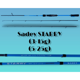 Вудилище Спінінгове SADEY STARRU (2 вершники)  (тест 3-15 / 5-25)  Mod. 226