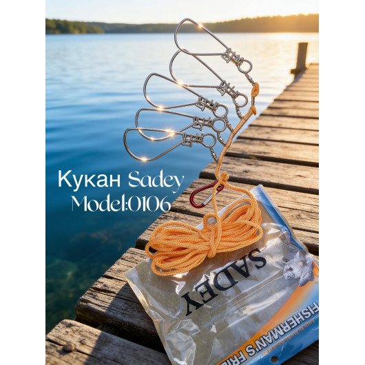 Кукан SADEY “0106”  на 5 гачків 